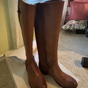 Leather Gianni Bini Dark Brown (Brandy)  Riding Boots